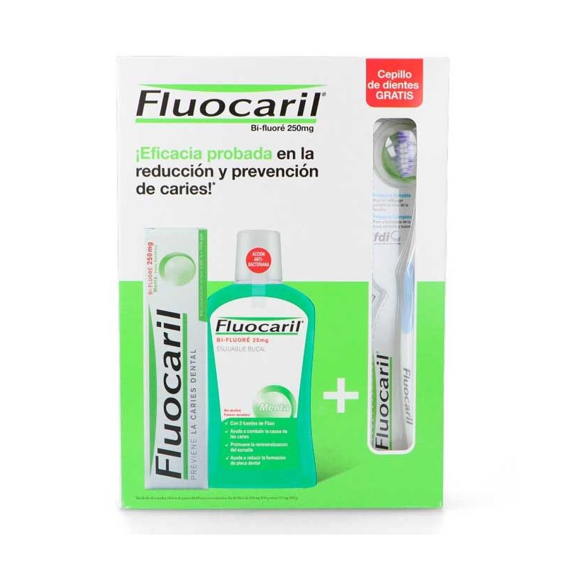 Fluocaril Pack Pasta 125+Colutorio+ Cepillo