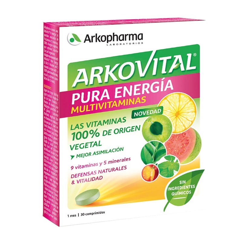 ARKOVITAL PURA ENERGÍA 30 COMPRIMIDOS