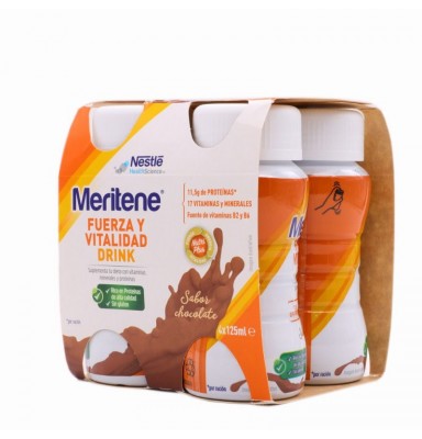 MERITENE ACTIVE SENIOR CHOCOLATE 4X125ML