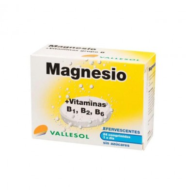 VALLESOL MAGNESIO VIT B24 COMPRIMIDOS EFERVESCENTES