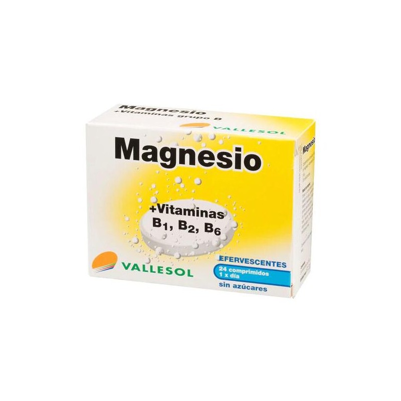 VALLESOL MAGNESIO VIT B24 COMPRIMIDOS EFERVESCENTES