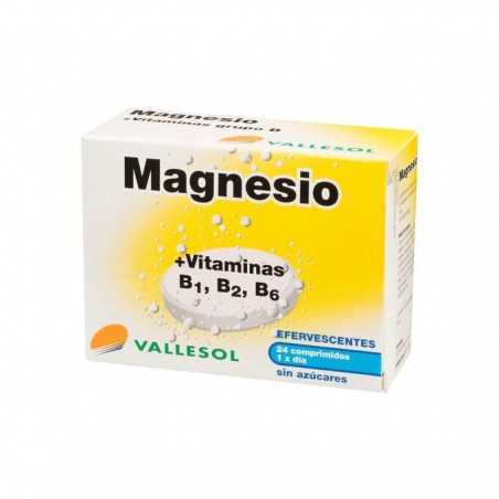  VALLESOL MAGNESIO VIT B24 COMPRIMIDOS EFERVESCENTES 