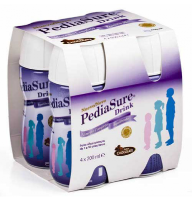 ABBOTT PEDIASURE DRINK CHOCOLATE 4X200 ML