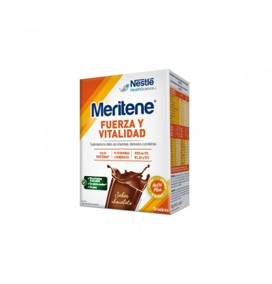 MERITENE FUERZA Y VITALIDAD BATIDO CHOCOLATE 15 SOBRES