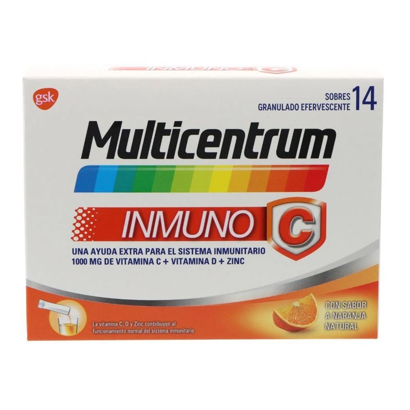 MULTICENTRUM INMUNO C 14 SOBRES EFERVESCENTES