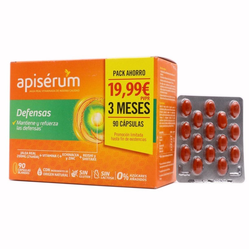 APISÉRUM DEFENSAS PACK AHORRO 90 CÁPSULAS BLANDAS