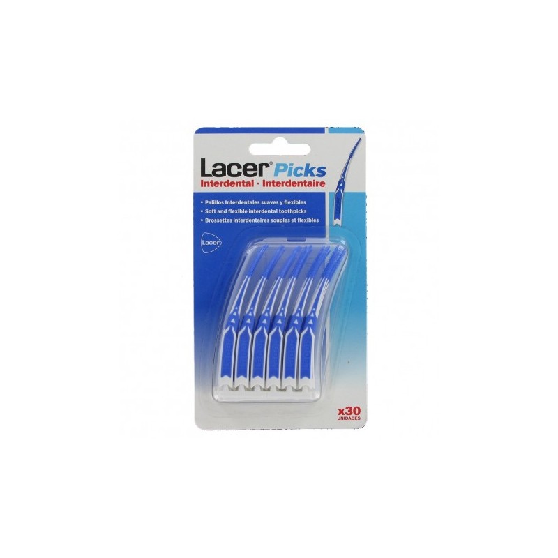 LACER INTERDENTAL PICKS 30 UDS