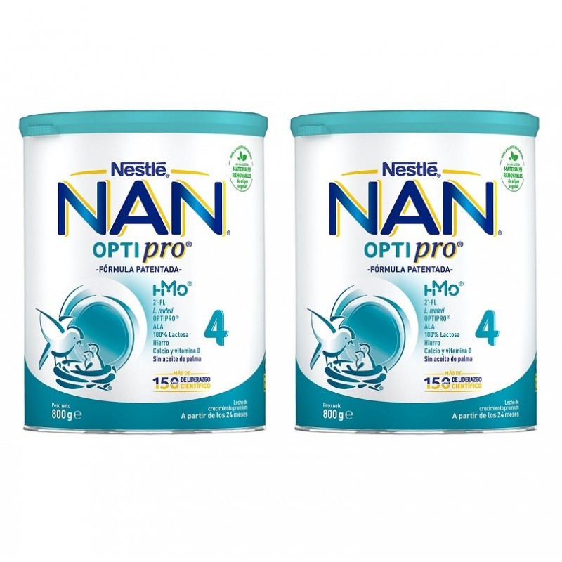 NAN OPTIPRO 4 LECHE DE CRECIMIENTO DUPLO 2X800G