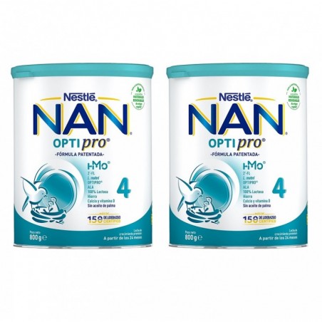  NAN OPTIPRO 4 LECHE DE CRECIMIENTO DUPLO 2X800G 