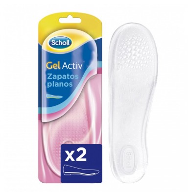 SCHOLL PLANTILLA GEL ACTIV ZAPATO PLANO 2 UDS