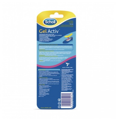 SCHOLL PLANTILLA GEL ACTIV ZAPATO PLANO 2 UDS