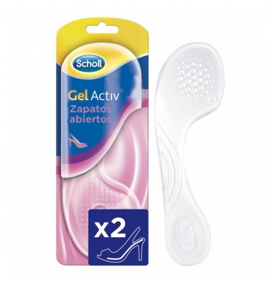 SCHOLL PLANTILLA GEL ACTIV ZAPATO ABIERTO 2 UDS