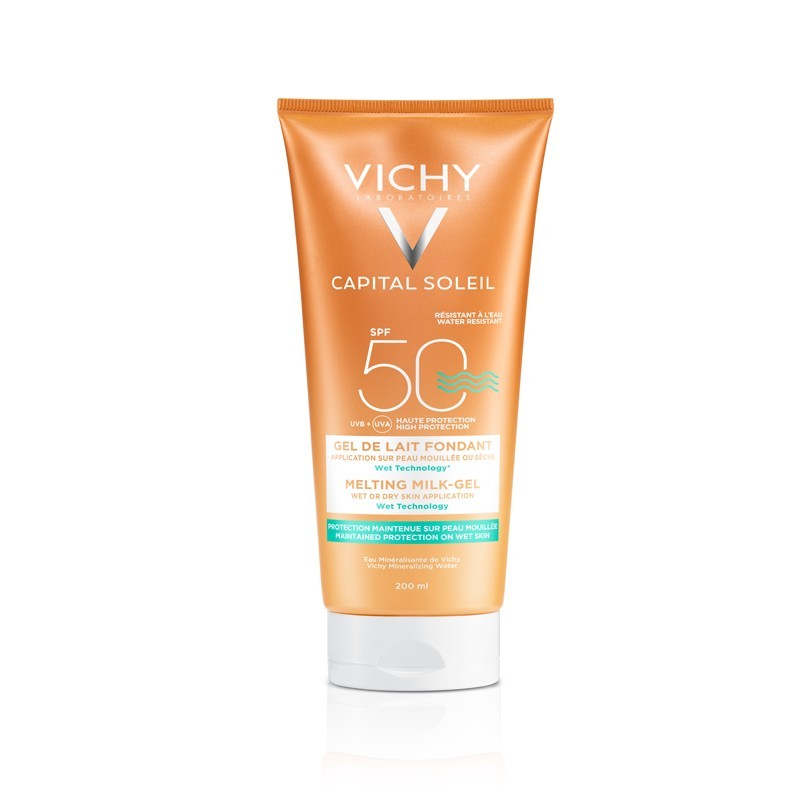 VICHY CAPITAL SOLEIL GEL FUNDENTE SPF50 PIEL MOJADA 200ML