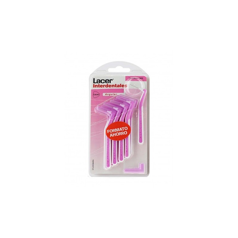 LACER INTERDENTAL ANGULAR ULTRAFINO 10 UNIDADES