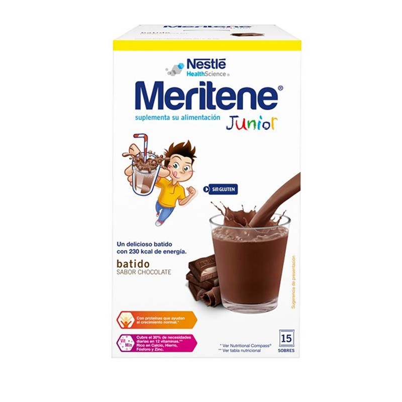 MERITENE JUNIOR CHOCOLATE 15 SOBRES