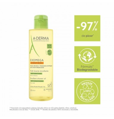 A-DERMA EXOMEGA ACEITE DE DUCHA BAÑO 500ML