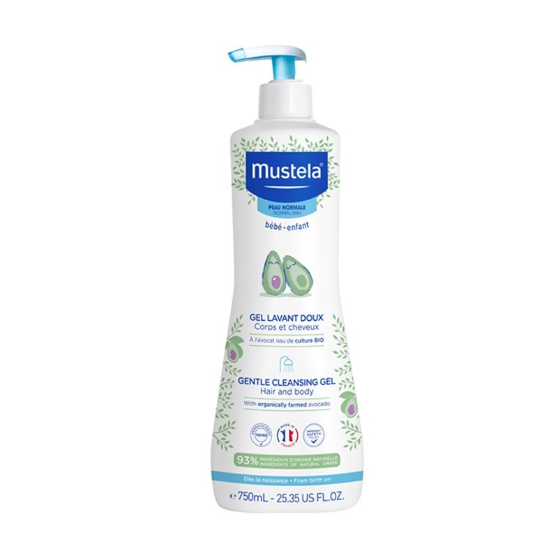 MUSTELA BEBÉ GEL DERMOLIMPIADOR 750 ML