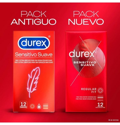 DUREX SENSITIVO SUAVE 12 UNIDADES