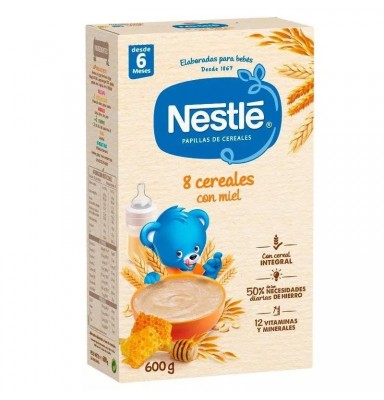 NESTLE 8 CEREALES MIEL 600 GR