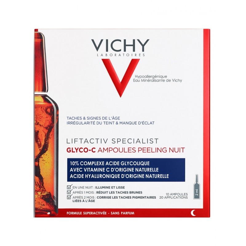 VICHY LIFTACTIV GLYCO-C AMPOLLAS PEELING NOCHE 10 UNIDADES