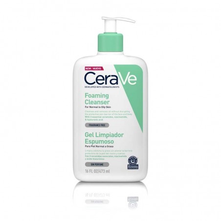  CERAVE GEL LIMPIADOR ESPUMOSO 473 ML 