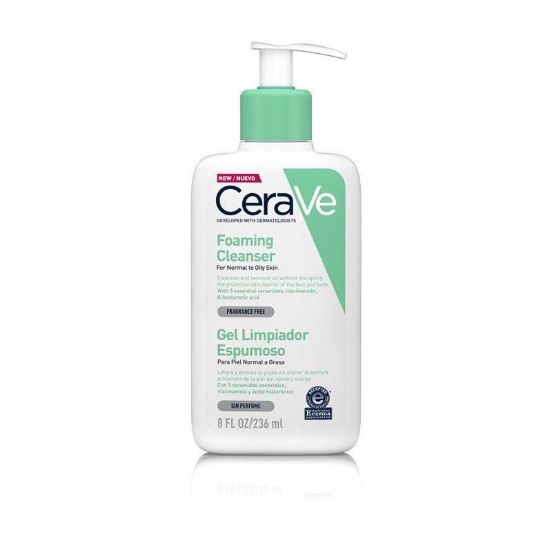 CERAVE GEL LIMPIADOR ESPUMOSO 236 ML