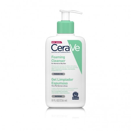  CERAVE GEL LIMPIADOR ESPUMOSO 236 ML 