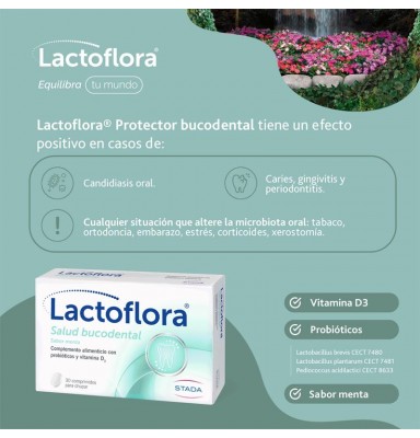 LACTOFLORA COMPRIMIDOS PARA SALUD BUCODENTAL 30 UDS