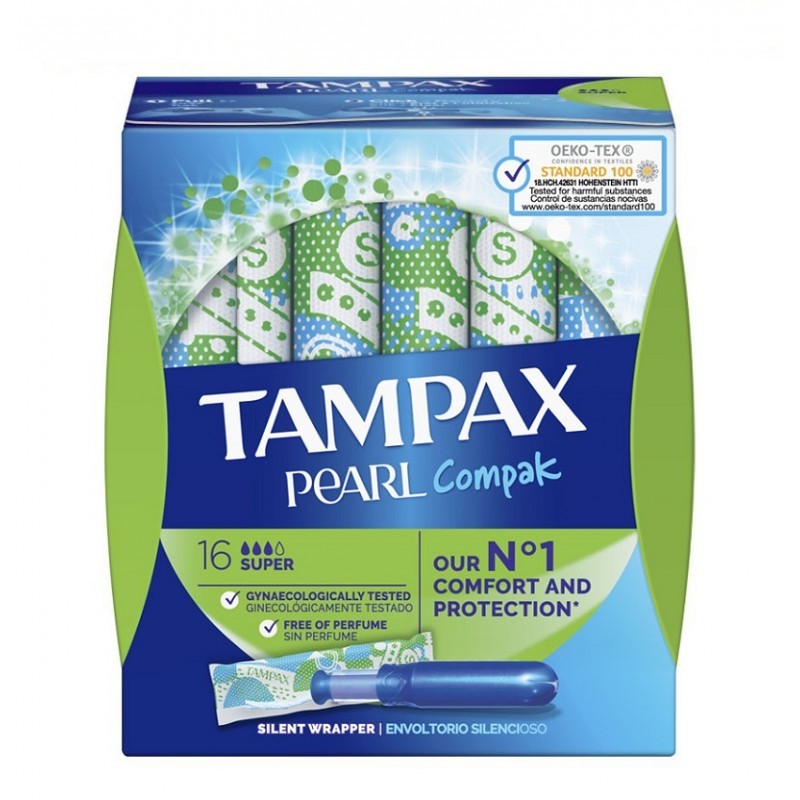 TAMPAX COMPAK PEARL SUPER 18