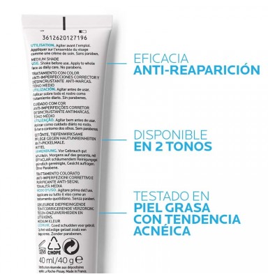 LA ROCHE-POSAY EFFACLAR DUO + UNIFIANT TONO CLARO CREMA 40 ML