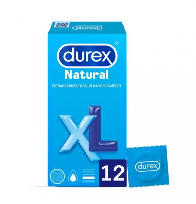 DUREX NATURAL XL EXTRAGRANDES 12 UDS