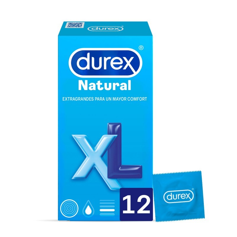 DUREX NATURAL XL EXTRAGRANDES 12 UDS