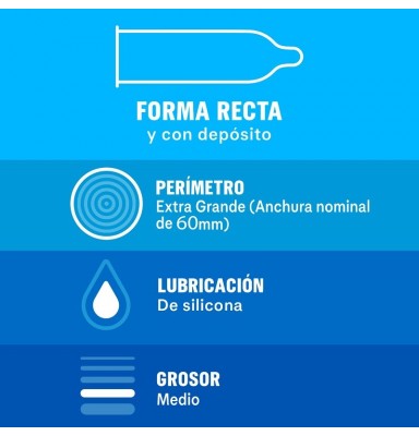 DUREX NATURAL XL EXTRAGRANDES 12 UDS