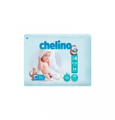 CHELINO PAÑAL TALLA 4 9-15 KG 34 UNIDADES