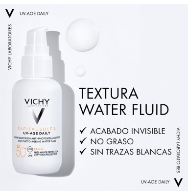 VICHY CAPITAL SOLEIL FLUIDO 50 FPS ANTIFOTOENVEJECIMIENTO 40ML