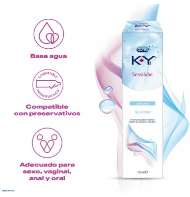 DUREX K-Y GEL LUBRICANTE HIDROSO ÍNTIMO 75 ML