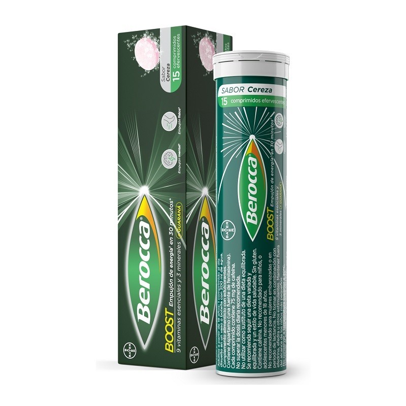 BEROCCA BOOST 15 COMPRIMIDOS EFERVESCENTES