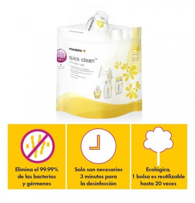 MEDELA Bolsas Quick Clean Microondas 5uds