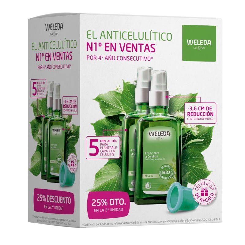 WELEDA TRATAMIENTO ANTICELULÍTICO DE ABEDUL 2X100ML (2ªUD 25%)