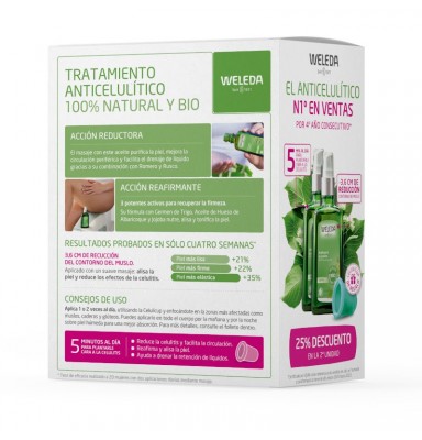 WELEDA TRATAMIENTO ANTICELULÍTICO DE ABEDUL 2X100ML (2ªUD 25%)