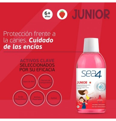 SEA4 COLUTORIO INFANTIL SABOR FRESA 500ML