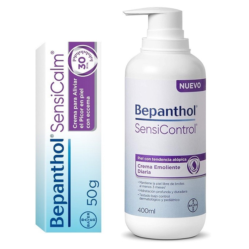 BEPANTHOL SENSICONTROL CREMA EMOLIENTE DIARIA 400ML + BEPANTHOL SENSICALM CREMA 50GR