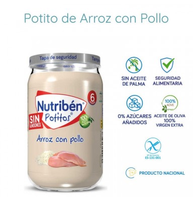 NUTRIBÉN POTITO ARROZ CON POLLO 235G