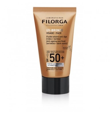 FILORGA UV BRONZE FLUIDO SOLAR FACIAL ANTIEDAD + MANCHAS SPF50 40ML