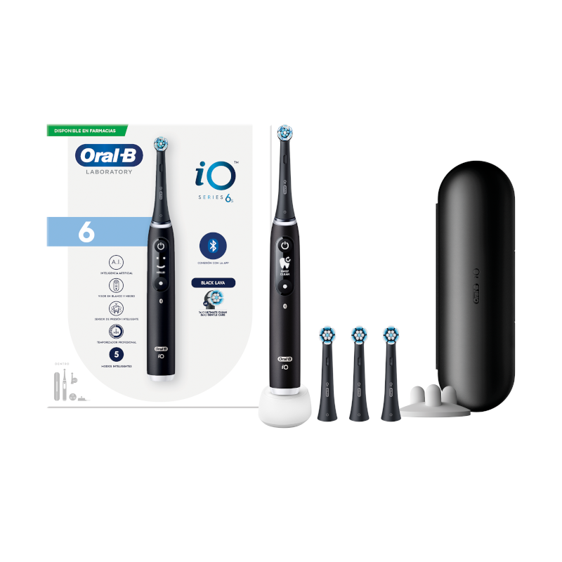 ORAL-B IO 6 CEPILLO ELÉCTRICO LIMPIEZA PROFESIONAL NEGRO