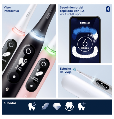 ORAL-B IO 6 CEPILLO ELÉCTRICO LIMPIEZA PROFESIONAL NEGRO