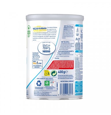 NAN EXPERT PRO LECHE SIN LACTOSA AL110 400G