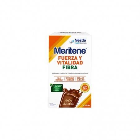  MERITENE FIBRA SABOR CHOCOLATE 14 SOBRES. 