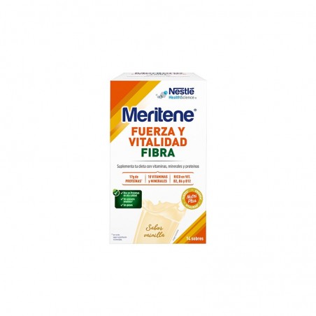  MERITENE FIBRA BATIDOS SABOR VAINILLA 14 SOBRES 