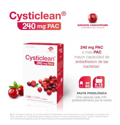 CYSTICLEAN 240MG PAC 30 CÁPSULAS